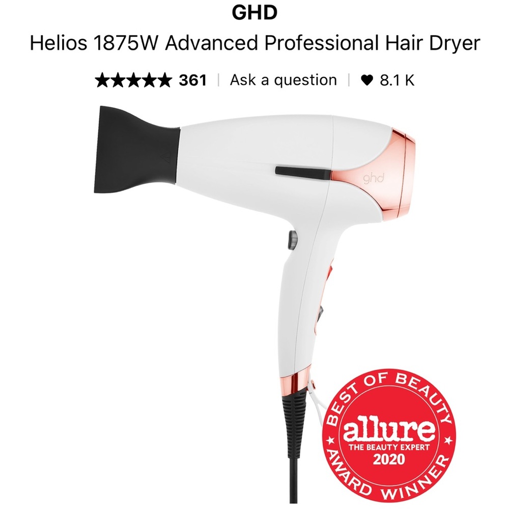 GHD HELIOS™ 1875W ADVANCED PROFESSIONAL HAIR DRYER